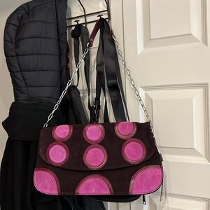 PULICATI - Italian leather and suede bag